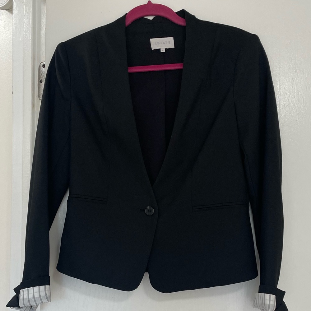 1 State Black Blazer